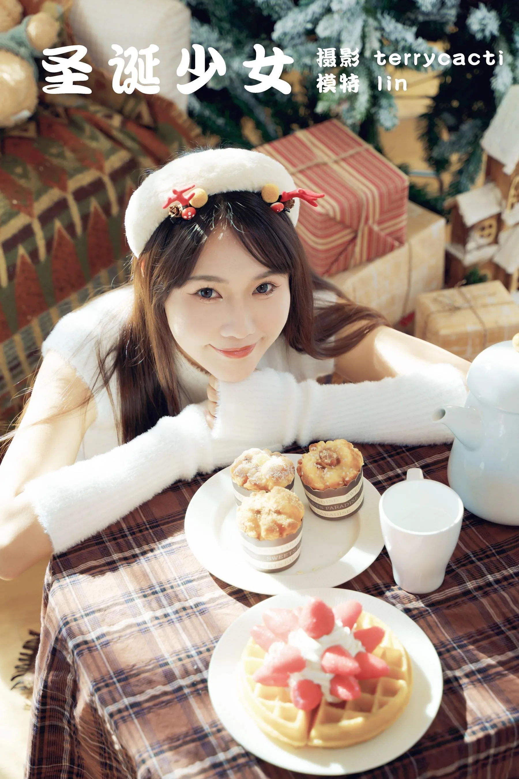 [YITUYU艺图语]2021.12.21 圣诞少女 lin [42P]插图1